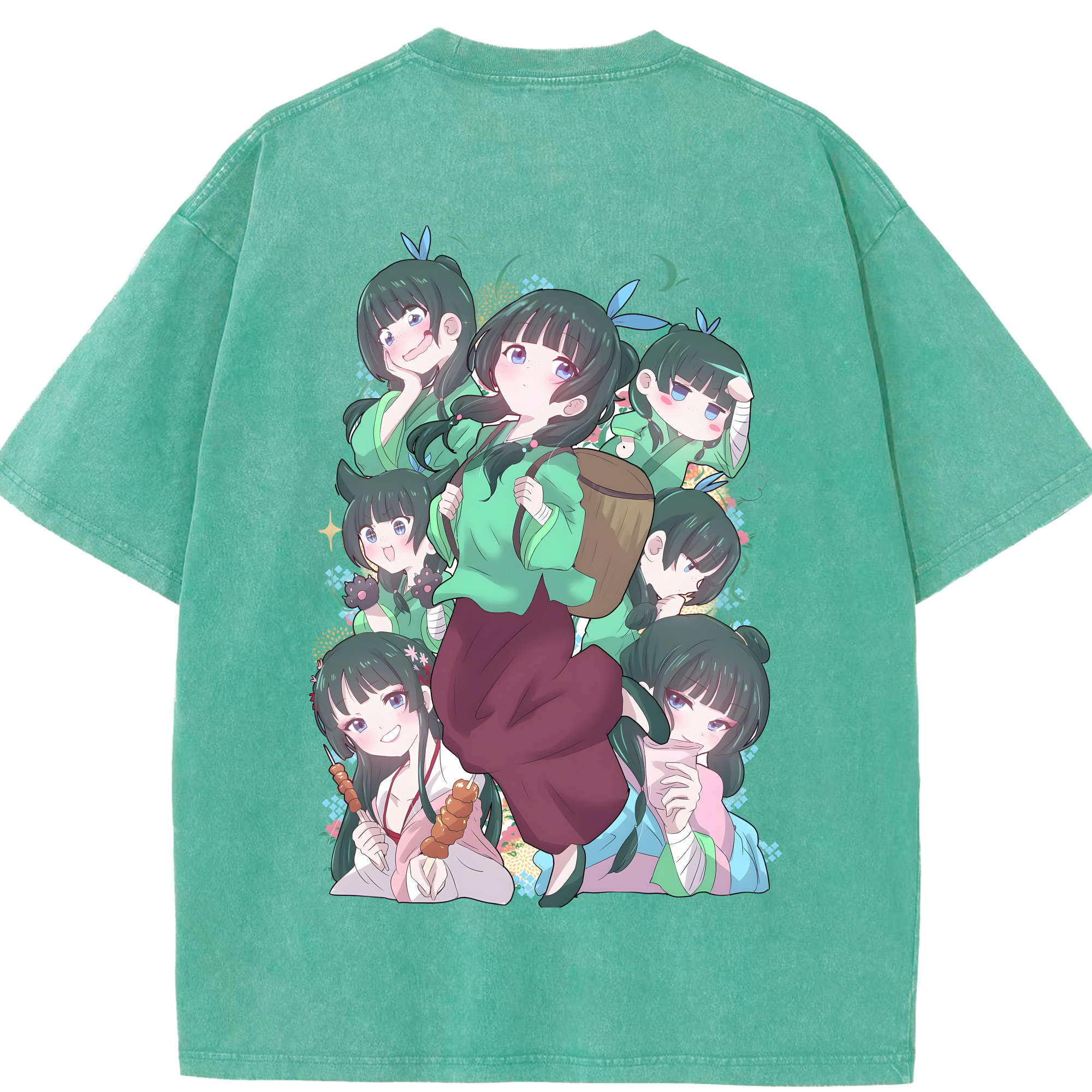（画像用） 薬屋のひとりごと The Apothecary Diaries 綿100% ヴィンテージ風 半袖Tシャツ（背面プリント）